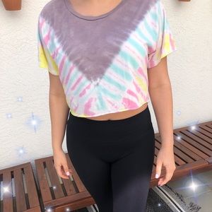 Billabong tie dye crop top